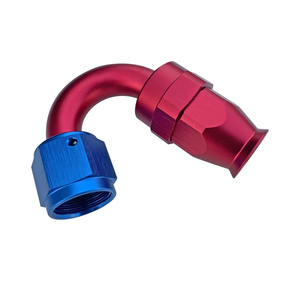 Đen 150 deg PTFE xoay đua tái sử dụng an6 an8 nhôm một ống PTFE Phù hợp kết thúc - Product Image 2