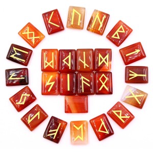 Gül kuvars Rune Set doğal Wicca enerji taşı için Divination ve sezgi meditasyon koruma viking runes - Product Image 4
