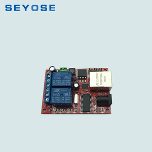 Módulo de conmutador de red de relé Ethernet de 2 vías de alta potencia, retardo del controlador TCPUDP con función de protección sellada - Product Image 2