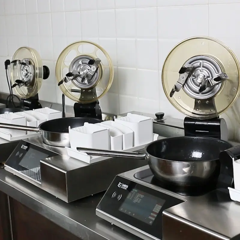 Megcook 4400W elektronik mutfak ekipmanları akıllı mutfak ürünleri otomatik ocak karıştırıcı