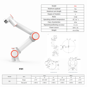 Robots colaborativos de alta eficiencia 6 ejes FR5 carga 5kg carga útil brazo Cobot colaborativo brazo robótico colaborativo para soldadura - Product Image 3