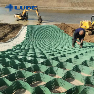 Nhựa HDPE geocell tổ ong sỏi người lưu giữ giá geocell giữ lại tường sỏi ổn định lưới - Product Image 2