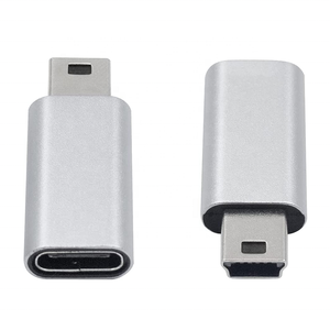 迷你USB 2.0迷你B公到型C USB C母转换器适配器适配器 - Product Image 3