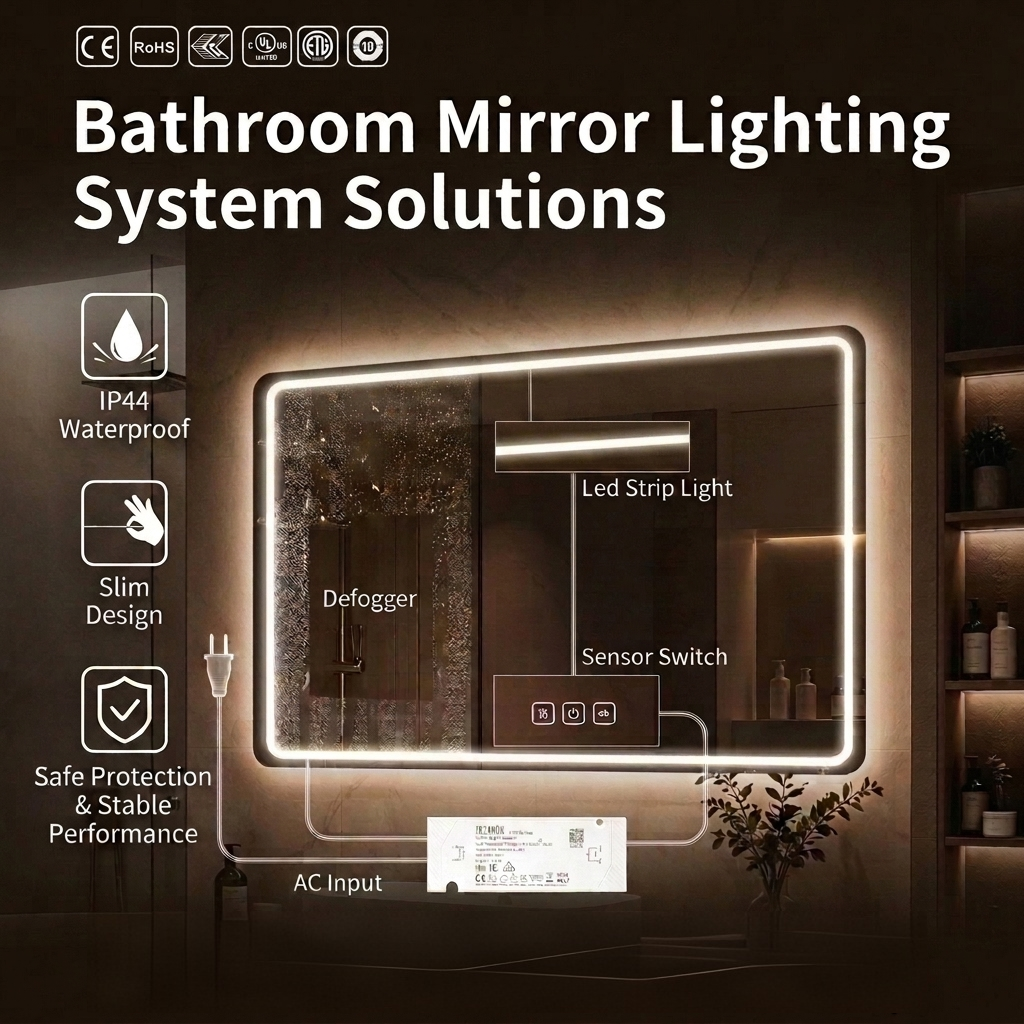 Bathroom lighting solution