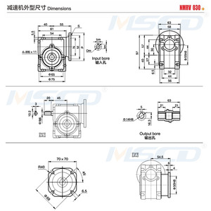 RV30 personalizado fábrica servo China reductor de alta calidad relación de gusano 1 100 reductor de velocidad de reducción caja de cambios reductores - Product Image 4