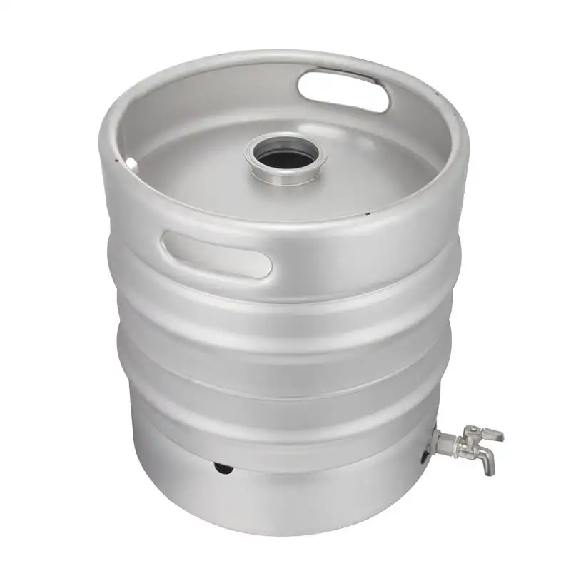 Fusto di spirito per botte di vino in acciaio inossidabile per uso alimentare con rubinetto per vino bianco bocca larga 5L / 8L / 35L / 50L barile di vino