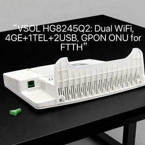 Hot-Selling VSOL HG8245Q2: GPON ONU Router WiFi Modem (4GE + 1TEL + 2USB, 2.4G/5G Dual Band miglior prezzo per FTTH - Product Image 2