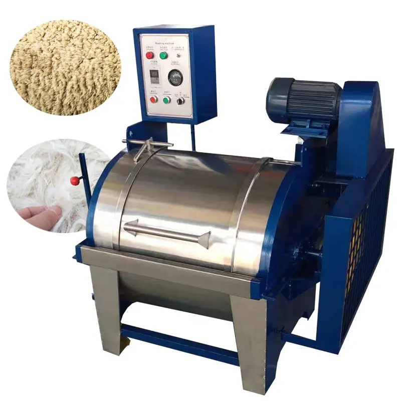 Linea di lavorazione della lana di pecora lavatrice industriale macchina per la pulizia della lana