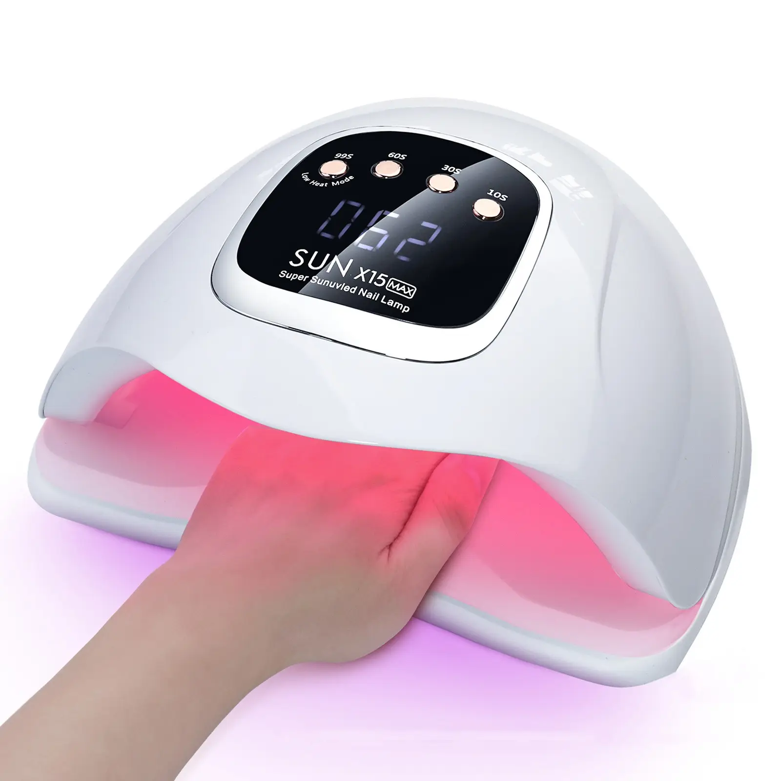 プロフェッショナルブルーパープル/レッドライトUVジェルネイルランプ280ワットネイルドライヤーUV LEDランプSun x5 Plus For Nail