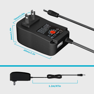 41W evrensel çok gerilim AC/DC adaptör anahtarlama güç kaynağı 8 seçilebilir adaptör fişler için uygun 6 V 24 V cihazı - Product Image 4