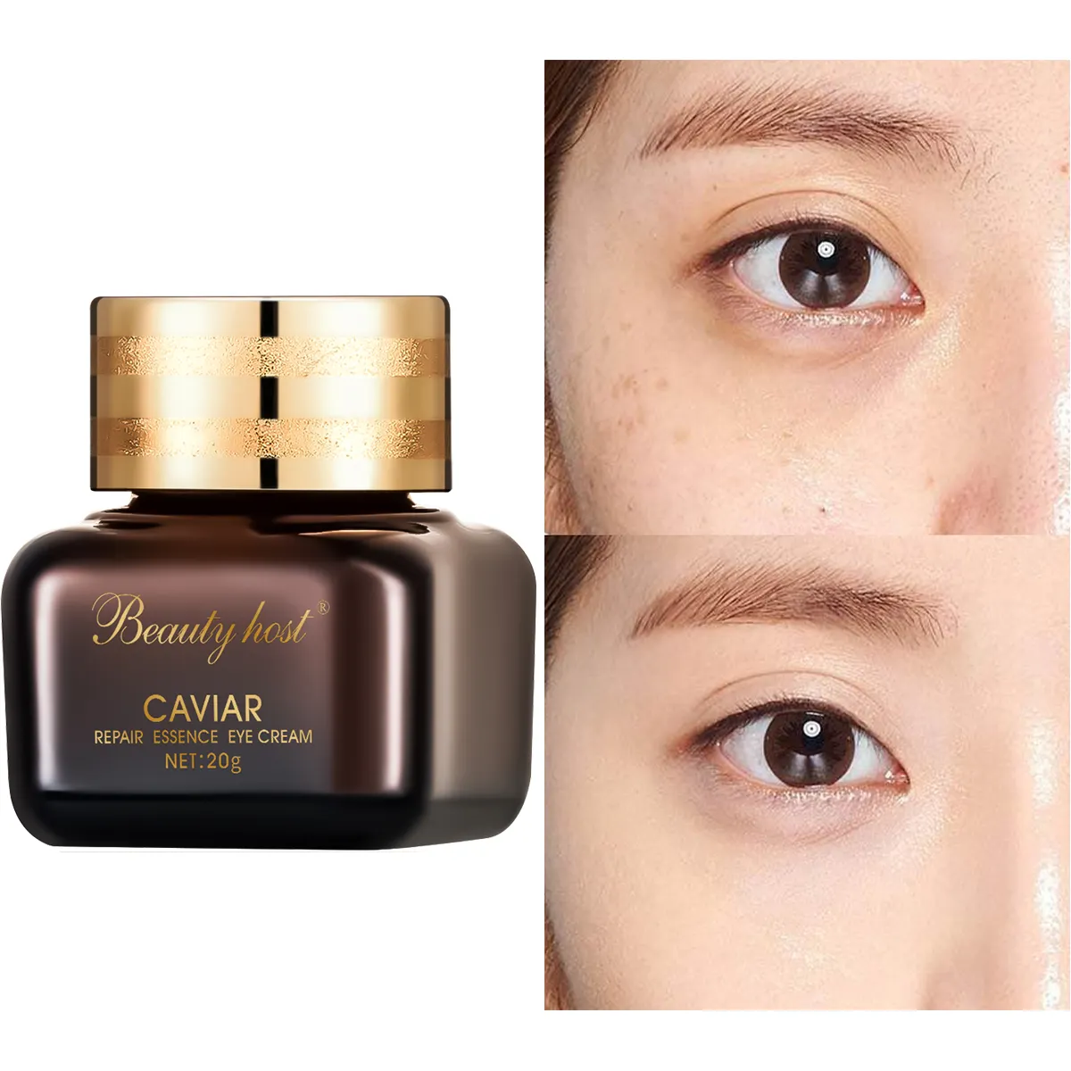 Creme para os olhos de alta qualidade, creme cosmético para os olhos de alta qualidade, caviar, anti-idade, reparação de olheiras e olhos