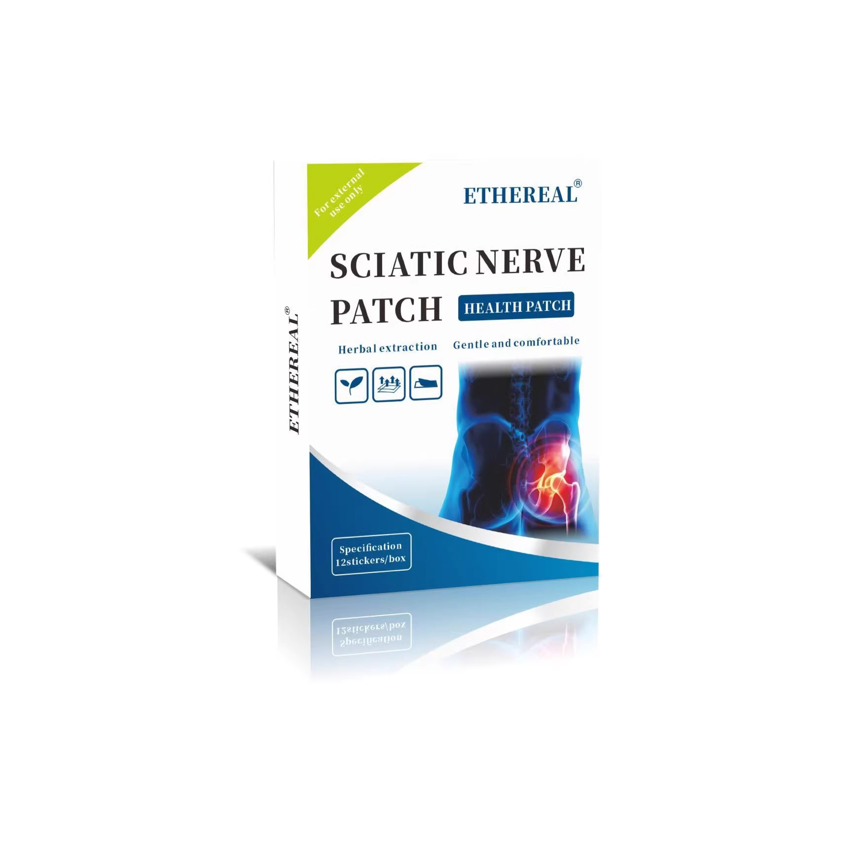 Blue sciatic nerve Patch