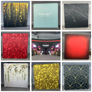 Nhà máy bán tùy chỉnh kích thước 10ft triển lãm thương mại quảng cáo biểu ngữ căng thẳng vải hiển thị xách tay Backdrop đứng - Product Image 6