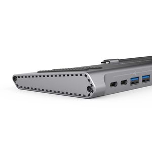 Estación de acoplamiento de diseño antideslizante 14 en 1, hub tipo c, USB 2,0, lector de tarjetas SD TF y otras multifunción para ordenador portátil - Product Image 2