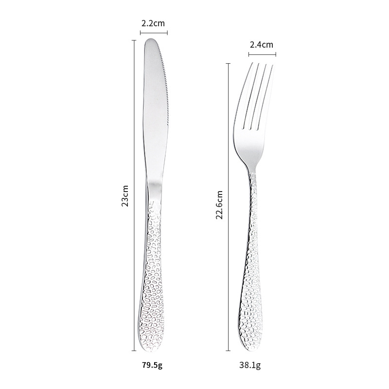 Snake skin pattern knife and fork two-piece set-opp