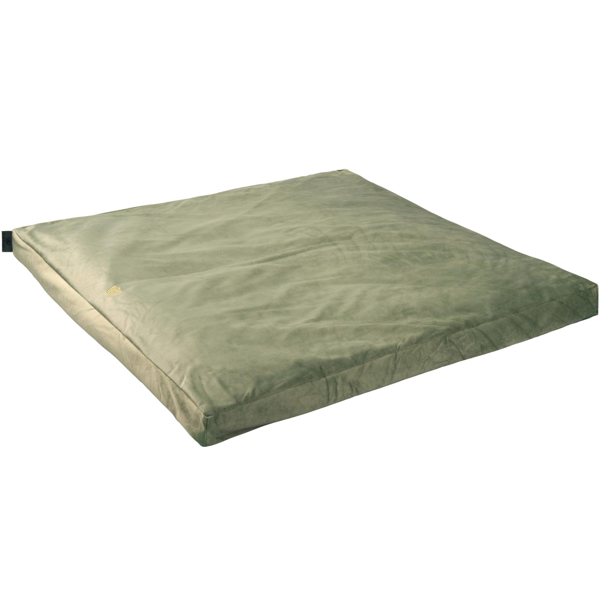 Square green yoga cushion