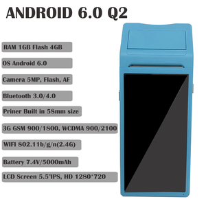 Eryin Android 8.1 Pos终端Pda，带无线Bt和Wifi Android系统，内置热敏打印机和条形码扫描仪 - Product Image 4