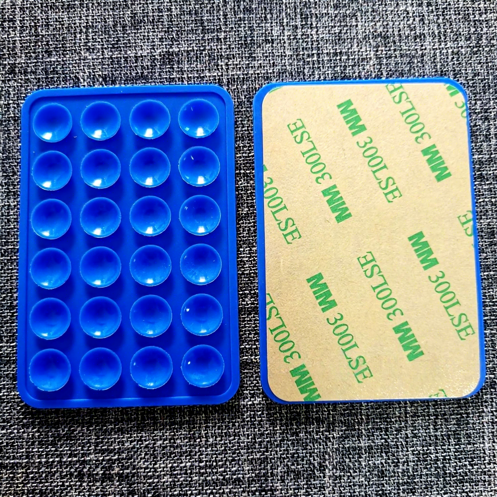 Dark blue with adhesive-thickened 24 square suction cups