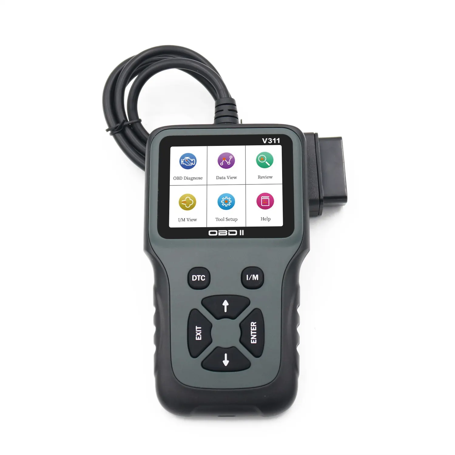 Поддержка нескольких языков OBD2 сканер диагностические автомобильные Инструменты obd2 сканер и устройство кодирования с интерфейсом Type C для обновления