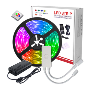 SP503E Smart Wifi <strong>LED</strong> Dimming Controller Set with 5m 5050 RGB Color Light Bar 300LEDs DC12V <strong>5A</strong> Power Supply Alexa Voice Control - Product Image 1