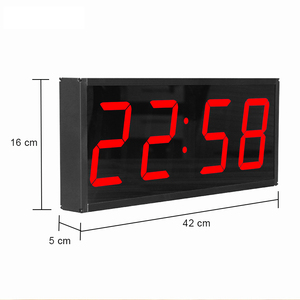 CHEETIE CP18 4-stellige 7-Segment-LED Große Wanduhr 2-stellige LED-Countdown-Timer-Grafik Maßge schneiderte Wanduhr - Product Image 5