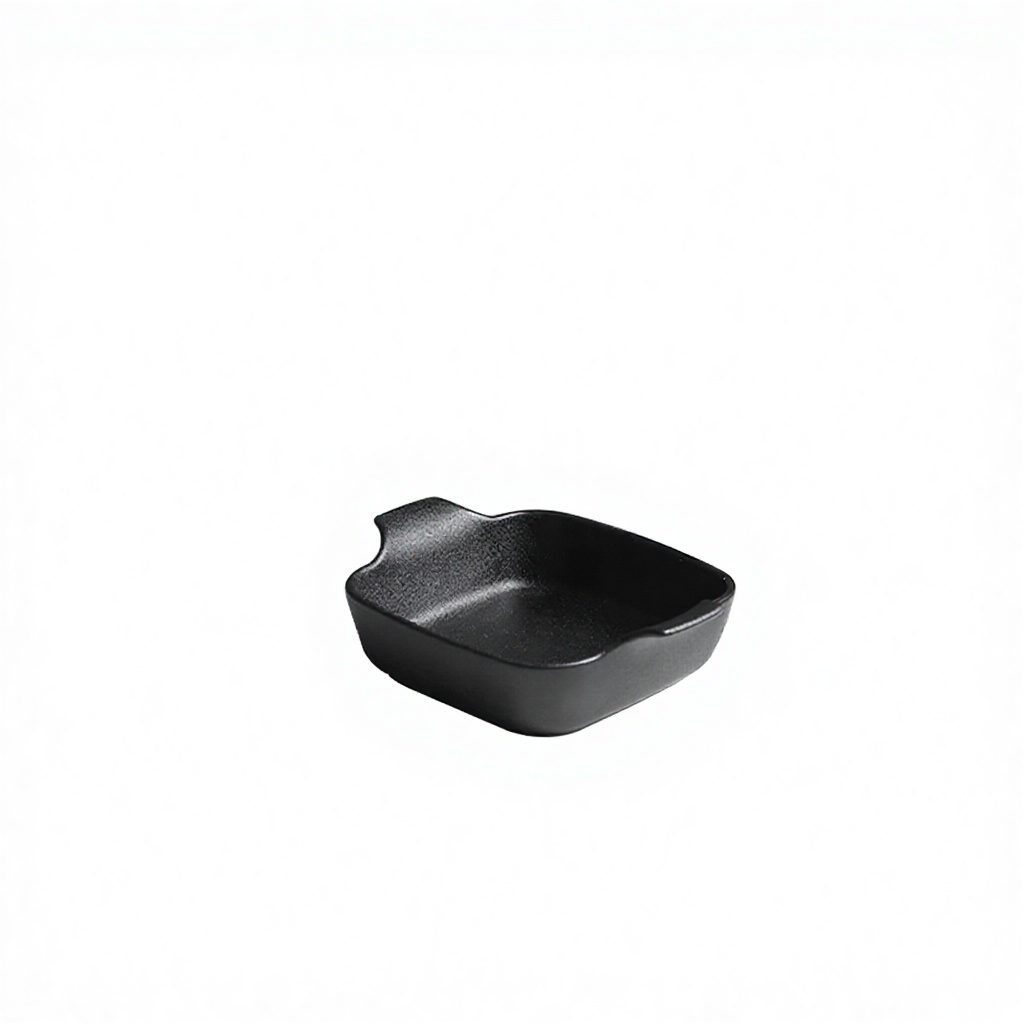 Plat de cuisson carré noir
