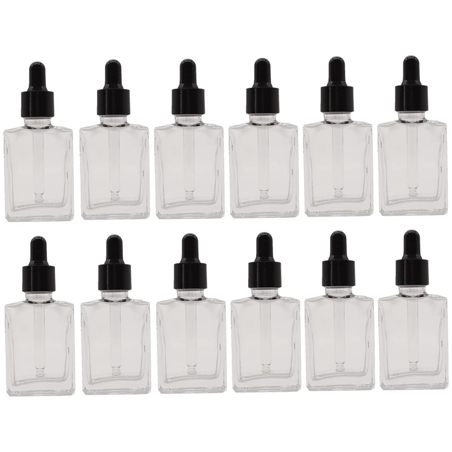Flacon transparent + compte-gouttes en bambou