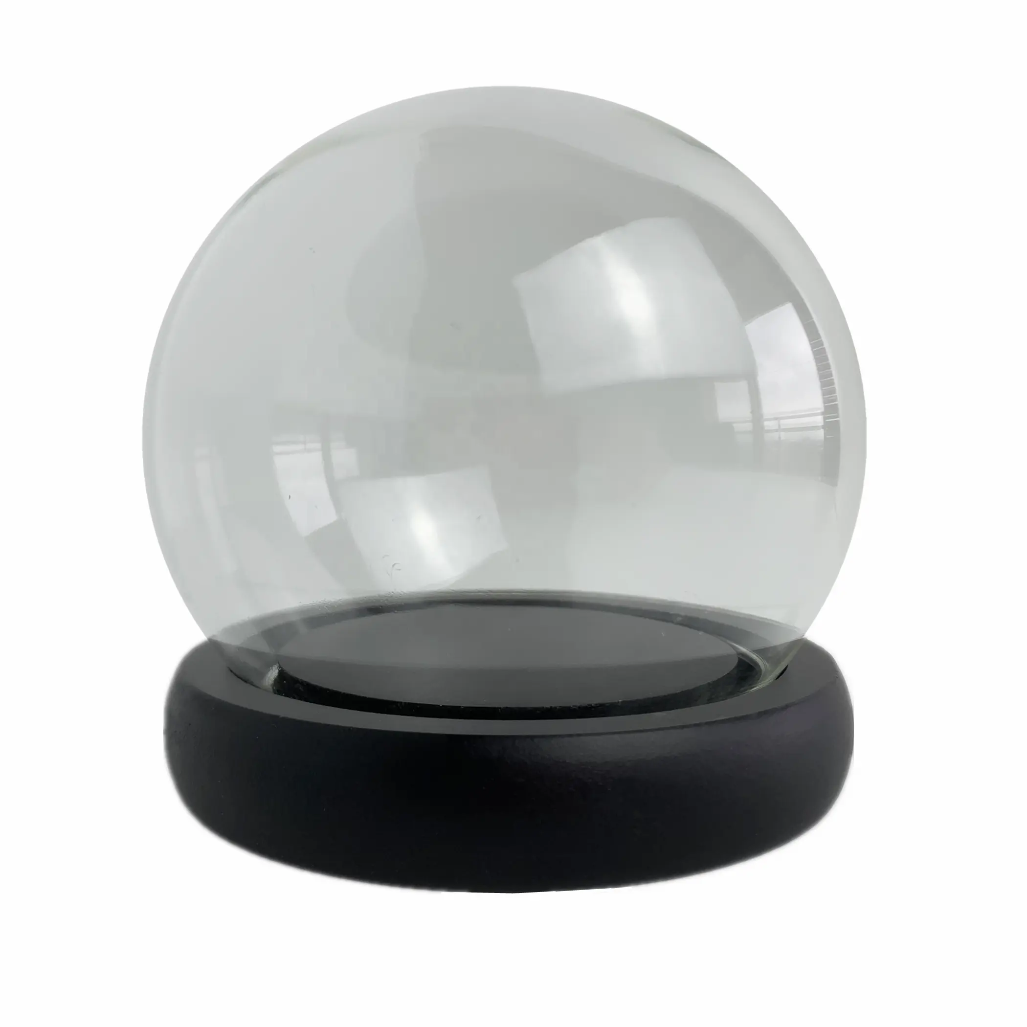 Globe de verre à LED jaune, 1 pièce de 15cm, lumière pour décorer un bureau, dôme de neige avec lumière en promotion