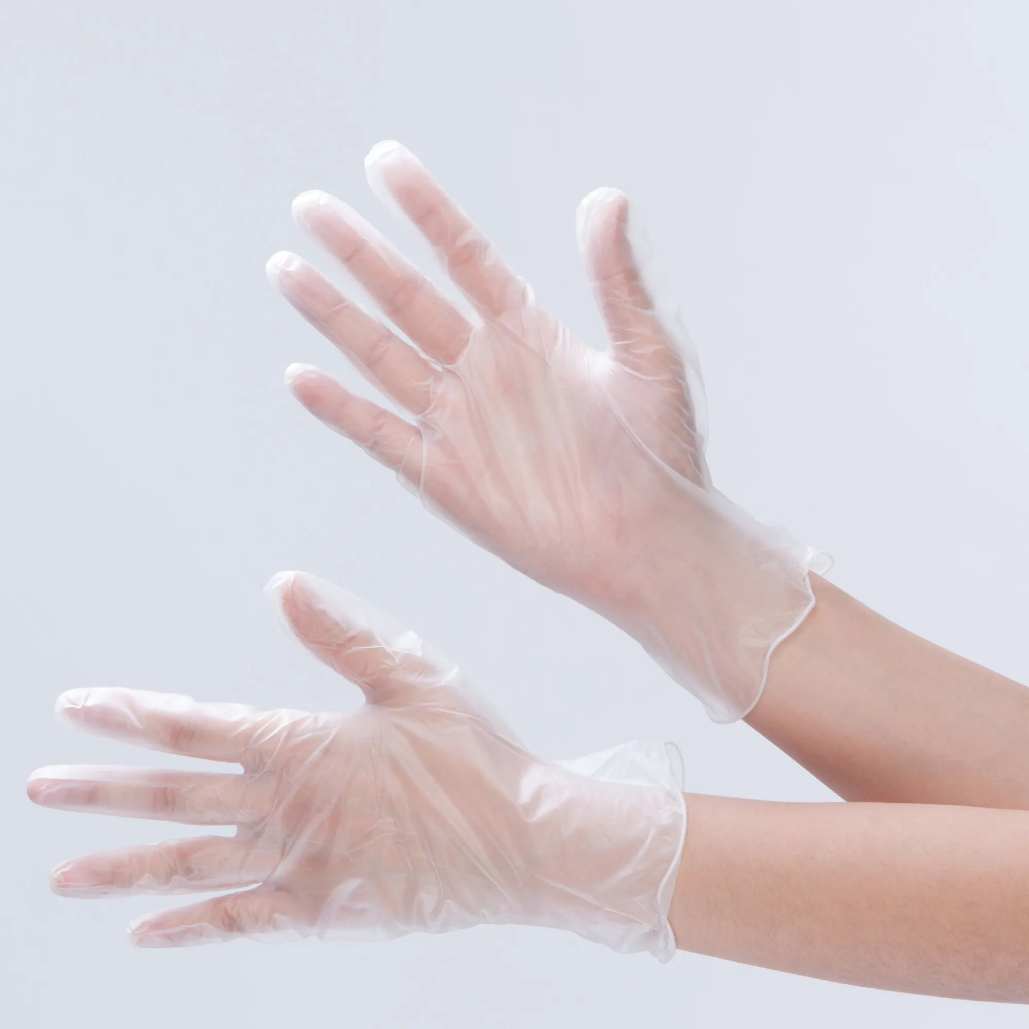cheap transparent pvc vinyl gloves disposable powder free pvc gloves for housework