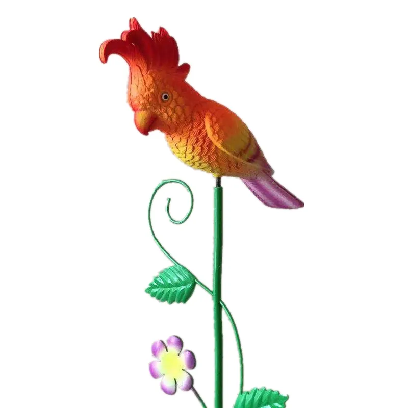 Osgoodway High Quality Wholesale Small Red Parrot Flying Bird Animal Toys Decor Garden Ornament