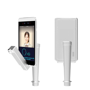 Máquina de control de acceso de reconocimiento facial de alcoholímetro conectada a la impresora compatible con terminal de detección de alcohol SDK personalizable