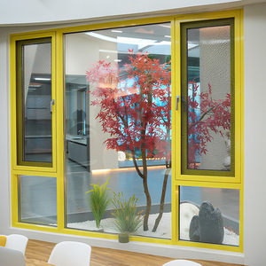 Kunden spezifisches festes Aluminium fenster für Wohn-und gewerbliche Zwecke im Freien Wind dichte Funktion Zeitgenössisches Glas design - Product Image 1