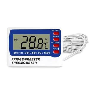 Digital Fridge Freezer <strong>Thermometer</strong> <strong>with</strong> Fridge Freezer Temperature Alarm and Max Min <strong>Function</strong> - Refrigerator <strong>Thermometer</strong> - Product Image 1