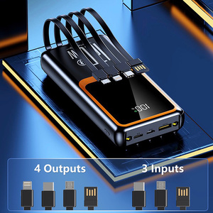 Wholesale Portable Charger fast Charging LCD Display Power Bank 10000mah 20W PD with 4 <strong>Outputs</strong> and 3 <strong>Inputs</strong> 10 Plastic - Product Image 2