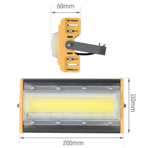 新しい屋外フラッド照明スポットライトウォールランプエクストラブライトネスキャストライト防水IP6550WLEDフラッドライトガーデンストリート用