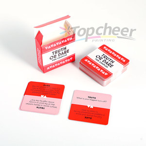 Custom Printing Service Adult Playing Against Card Game <strong>Truth</strong> Dare or Drinking Playing Game Card for Adults Party - Product Image 1