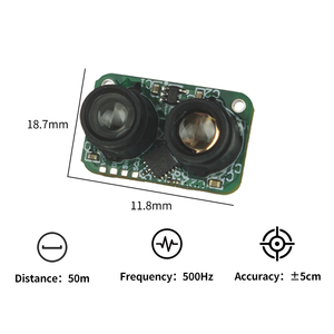 China <strong>Laser</strong> Phase Distance <strong>Sensor</strong> Module 50m UART <strong>Laser</strong> Triangulation Distance <strong>Sensor</strong> for Smart Robots Measurement