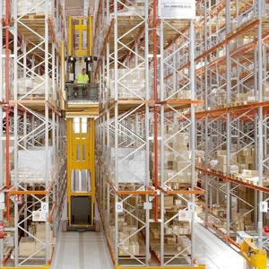 Sistema de estantería de pasillo estrecho automatizado 1800kg/capa Bastidores de almacenamiento controlados por sensor para almacenes modernos - Product Image 1