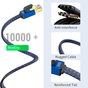 Cat-8 Flat RJ45 Computer Internet LAN rete Ethernet Patch cavo cavo 40Gbps 2000MHz Cat7/Cat6/Cat5 Cat8 cavo Ethernet - Product Image 5