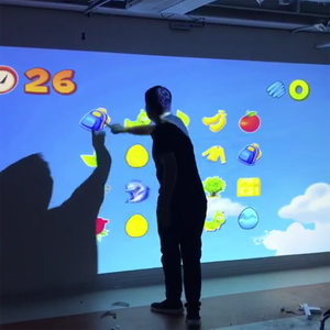 Крытая семейная и образовательная игровая площадка интерактивные игры 3D голографическая стена Интерактивная проекционная стена захватывающая проекция - Product Image 4