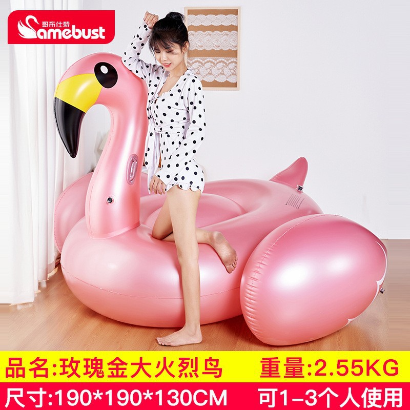 Flamenco grande de oro rosa