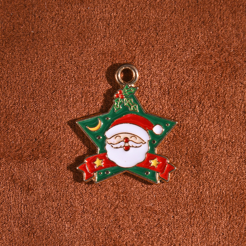 xq189 Pendentif de Noël à cinq branches