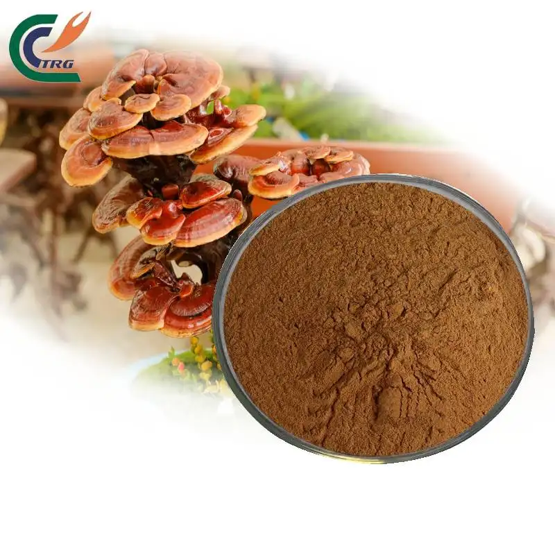 Extracto de seta roja Reishi, Ganoderma lucidum, extracto de duanwood reishi, 30% Beta glucano