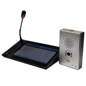 Netzwerk-IP-Audio-Video-Schnitts telle system mit Mikrofon-und Intercom-Terminal-Video-Tür sprechanlage mit Unterstützung der Zugangs kontrolle