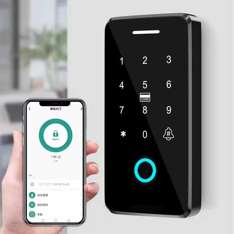 Il programma di App Password impermeabile intelligente di alta qualità sblocca il Controller di accesso all'ufficio interno con impronta biometrica Wiegand