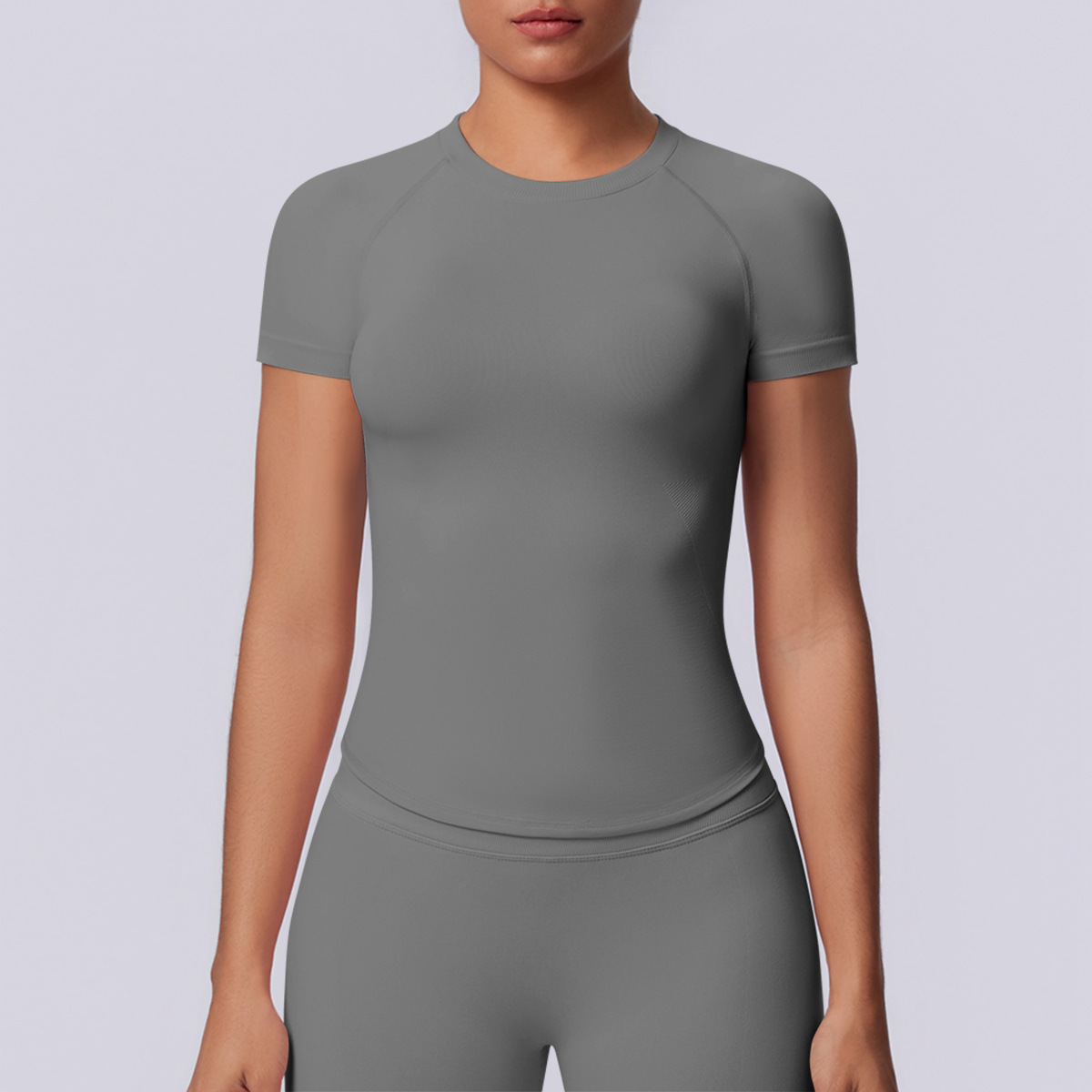 6705 Manches Courtes - Gris Foncé