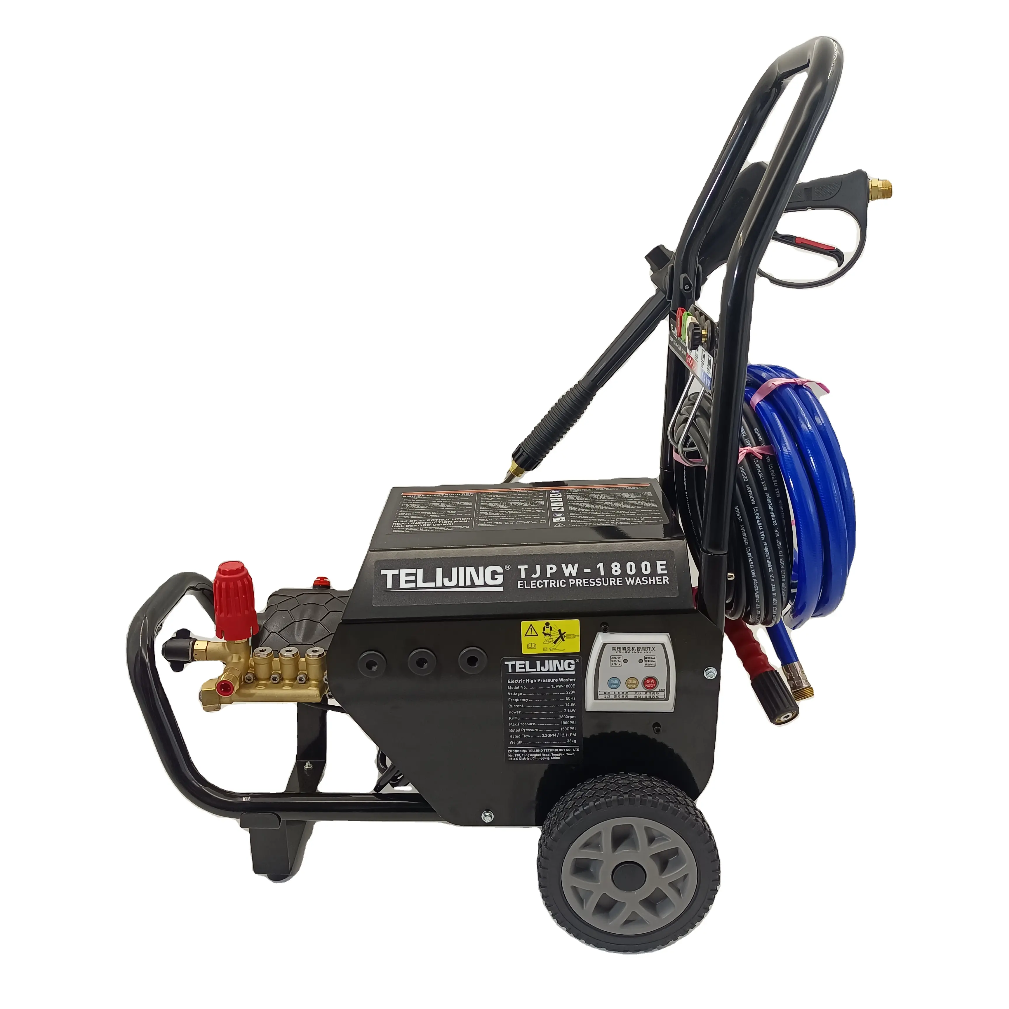 OEM Factory Cheap Price Electric High Pressure Washer Pump Water Jet Cleaner Car Wash Machine 1500PSI / 100bar 60 Triplex Pump