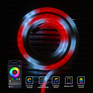Suez แถบไฟ LED RGB สำหรับตกแต่งห้องเล่นเกม, แถบไฟ LED ควบคุมอัจฉริยะบลูทูธไฟสำหรับเล่นเกม