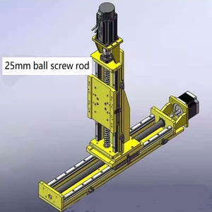 リニアモジュールxyzクロススライド作業台高精度重負荷CNCレールリニアガイドライン電動ボールスクリュードライブ - Product Image 4