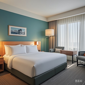Fairfield by Marriott เฟอร์นิเจอร์ระดับไฮเอนด์สำหรับโรงแรมอพาร์ทเมนต์หรูหราดีไซน์ไม้แบบกำหนดเองที่ทันสมัยสำหรับการใช้ในห้องนอนและห้องน้ำ - Product Image 2